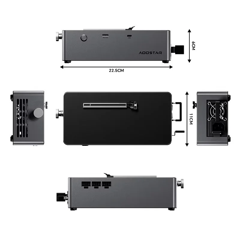 AOOSTAR AG01 AG02, base para t - Oculink Egpu Dock Graphics Card reseña y precio